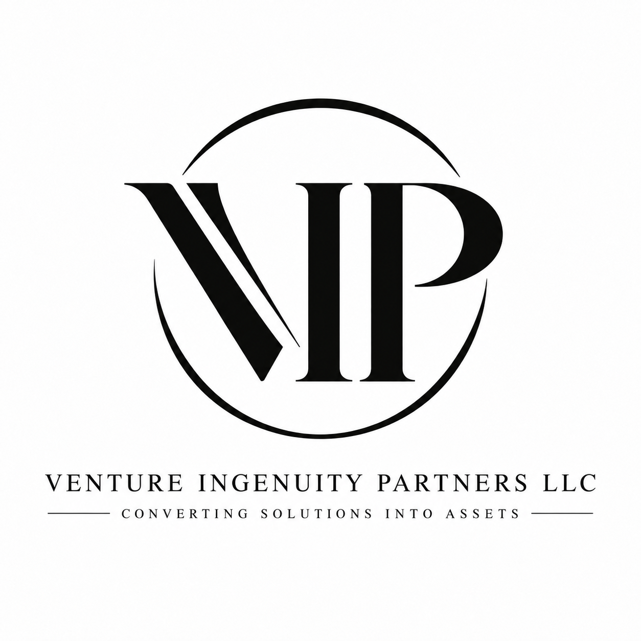Venture Ingenuity Partners LLC logo with Converting Solutions Into Assets tagline
